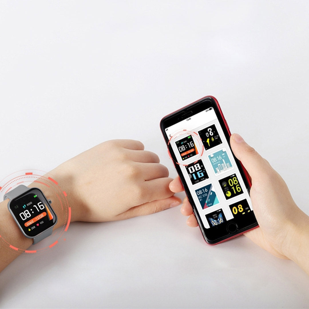 Premium 2X Waterproof Fitness Smart Wrist Watch Heart Rate Monitor Tracker P8 Grey - image8
