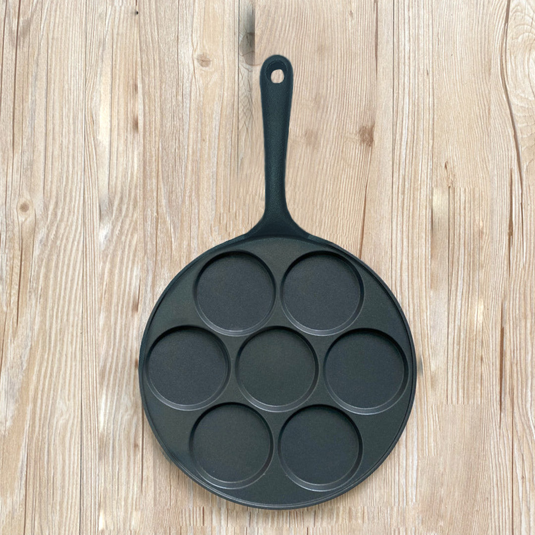 Premium 2X 23cm Cast Iron Takoyaki Fry Pan Octopus Balls Maker 7 Hole Cavities Grill Mold - image8