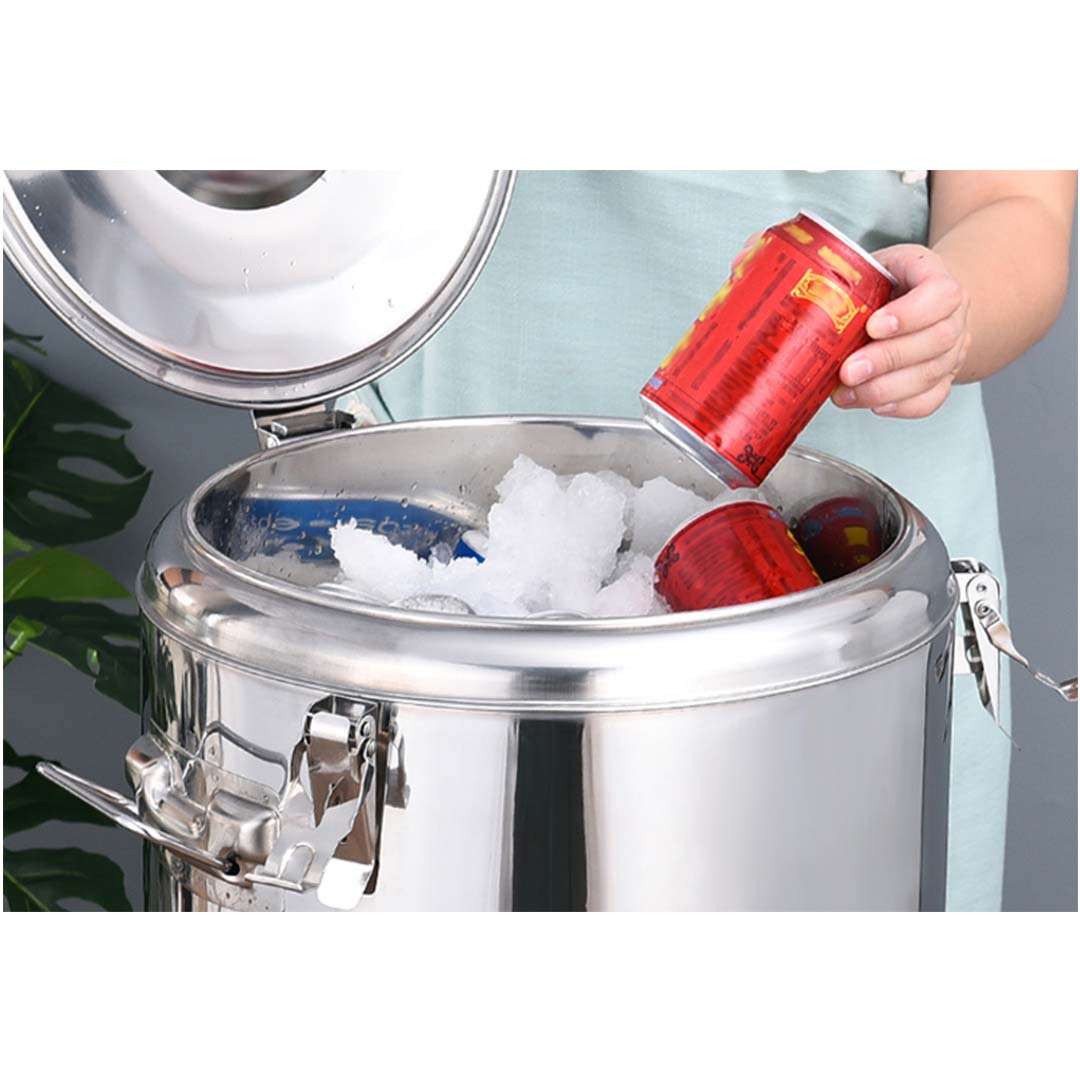 Premium 12L Stainless Steel Stock Pot Insulated Bar Beverage Container Dispenser with Tap - image9