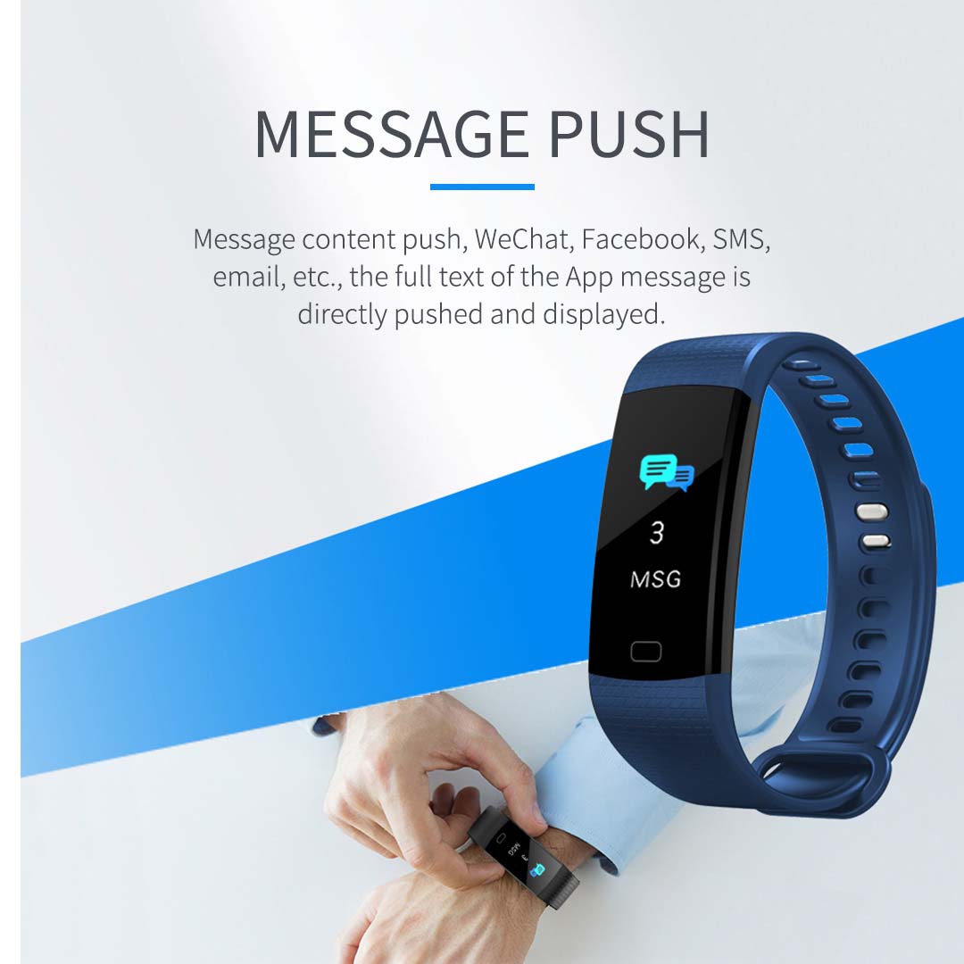 Premium 2X Sport Smart Watch Health Fitness Wrist Band Bracelet Activity Tracker Purple - image9