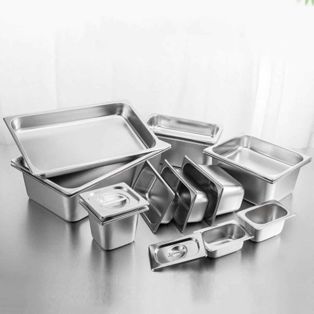 Premium Gastronorm GN Pan Full Size 1/3 GN Pan 6.5 cm Deep Stainless Steel Tray - image9