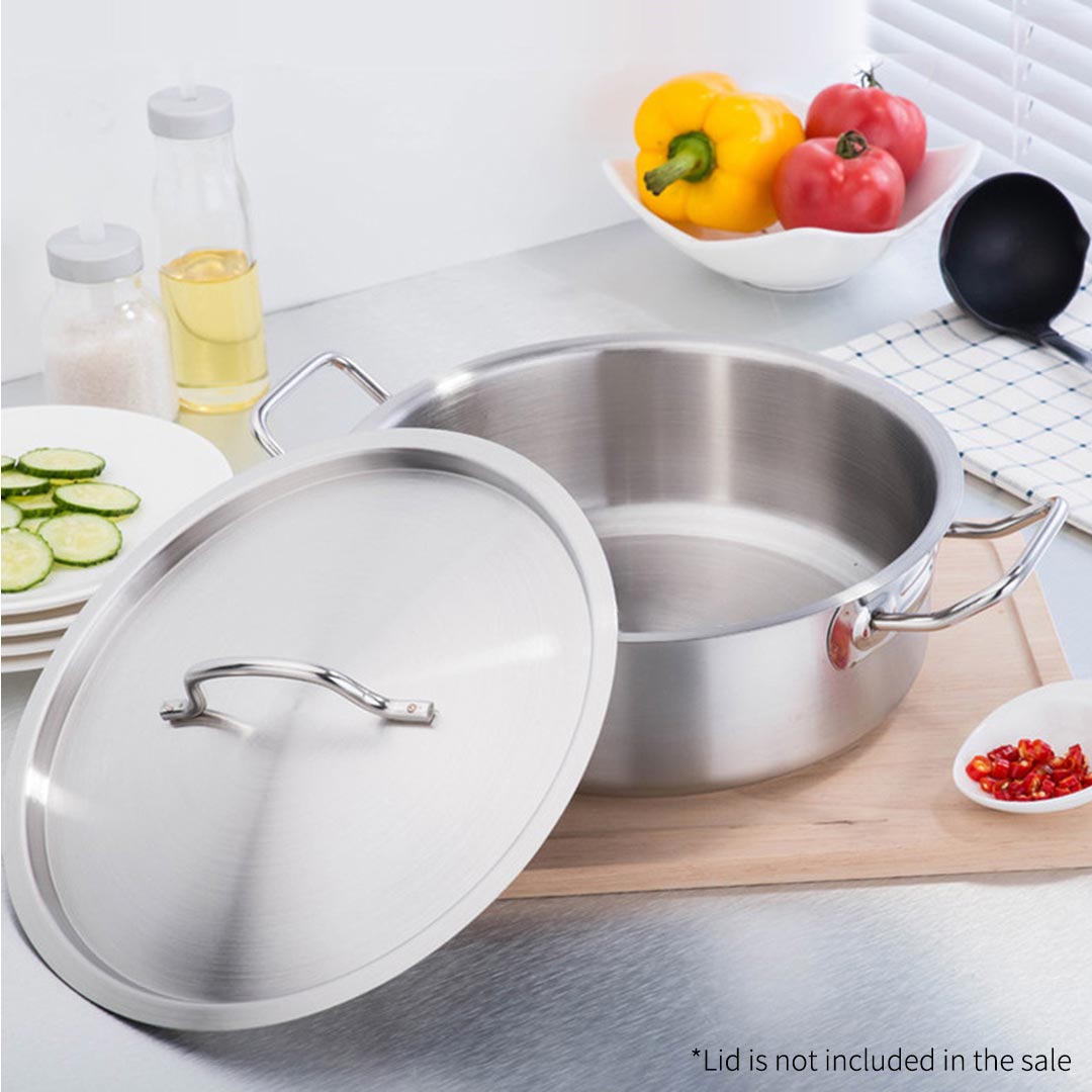 Premium Stock Pot 17L Top Grade Thick Stainless Steel Stockpot 18/10 Without Lid - image9