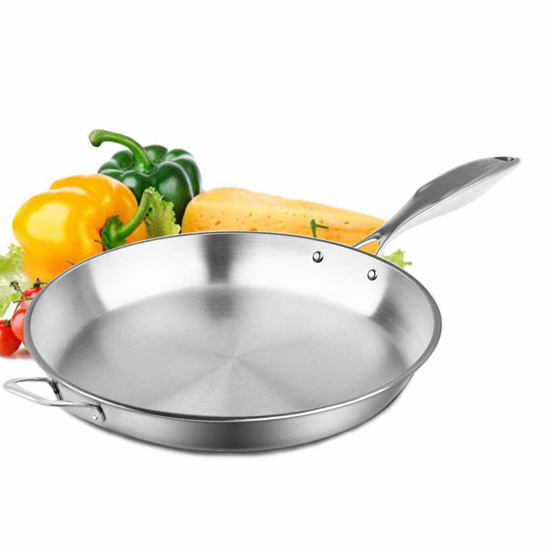 Premium Stainless Steel Fry Pan 34cm Frying Pan Top Grade Induction Cooking FryPan - image9