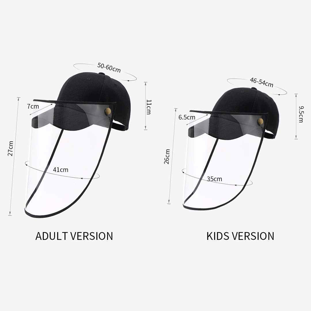 Premium 4X Outdoor Protection Hat Anti-Fog Pollution Dust Saliva Protective Cap Full Face Shield Cover Kids Pink - image10