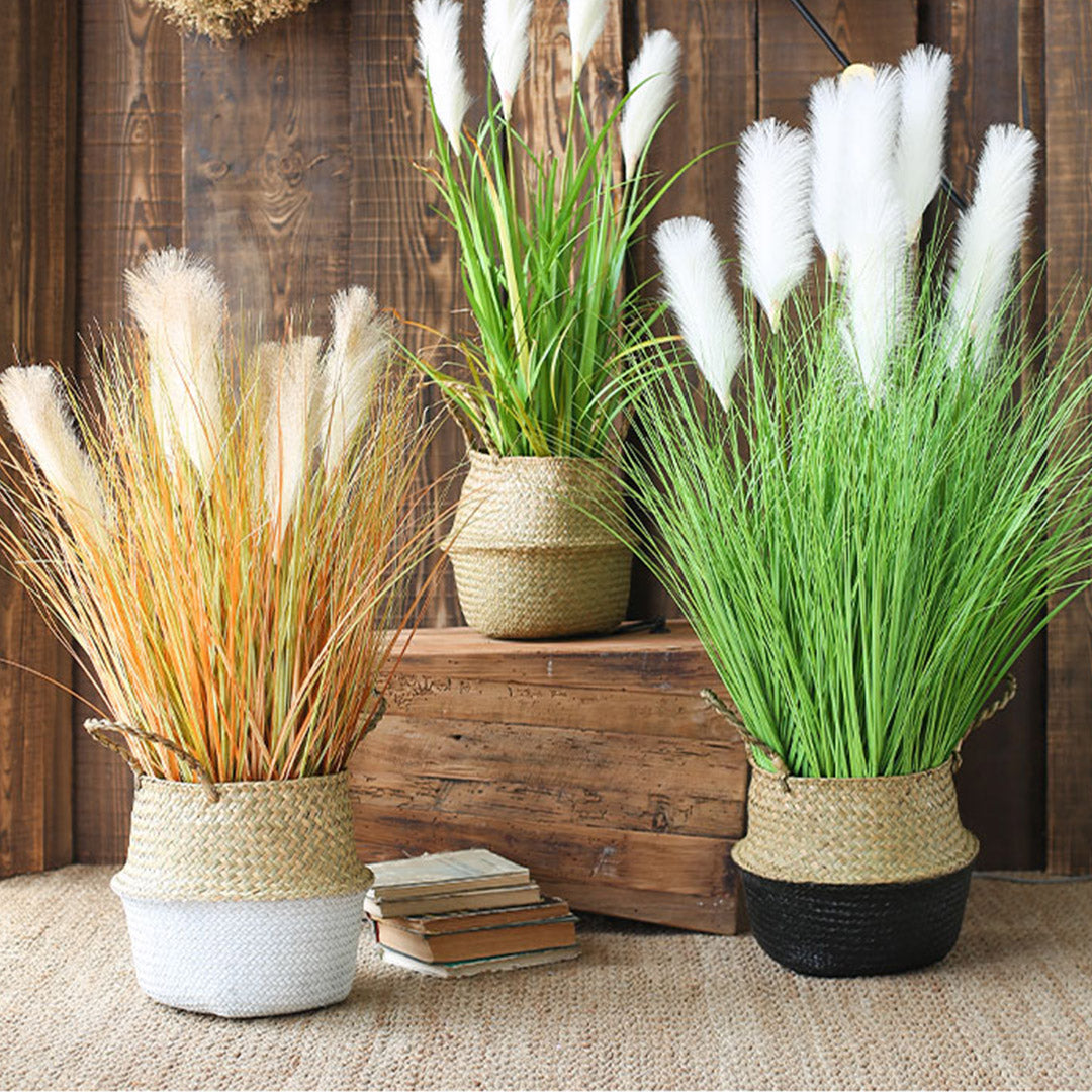 Premium 4X 137cm Green Artificial Indoor Potted Bulrush Grass Tree Fake Plant Simulation Decorative - image10