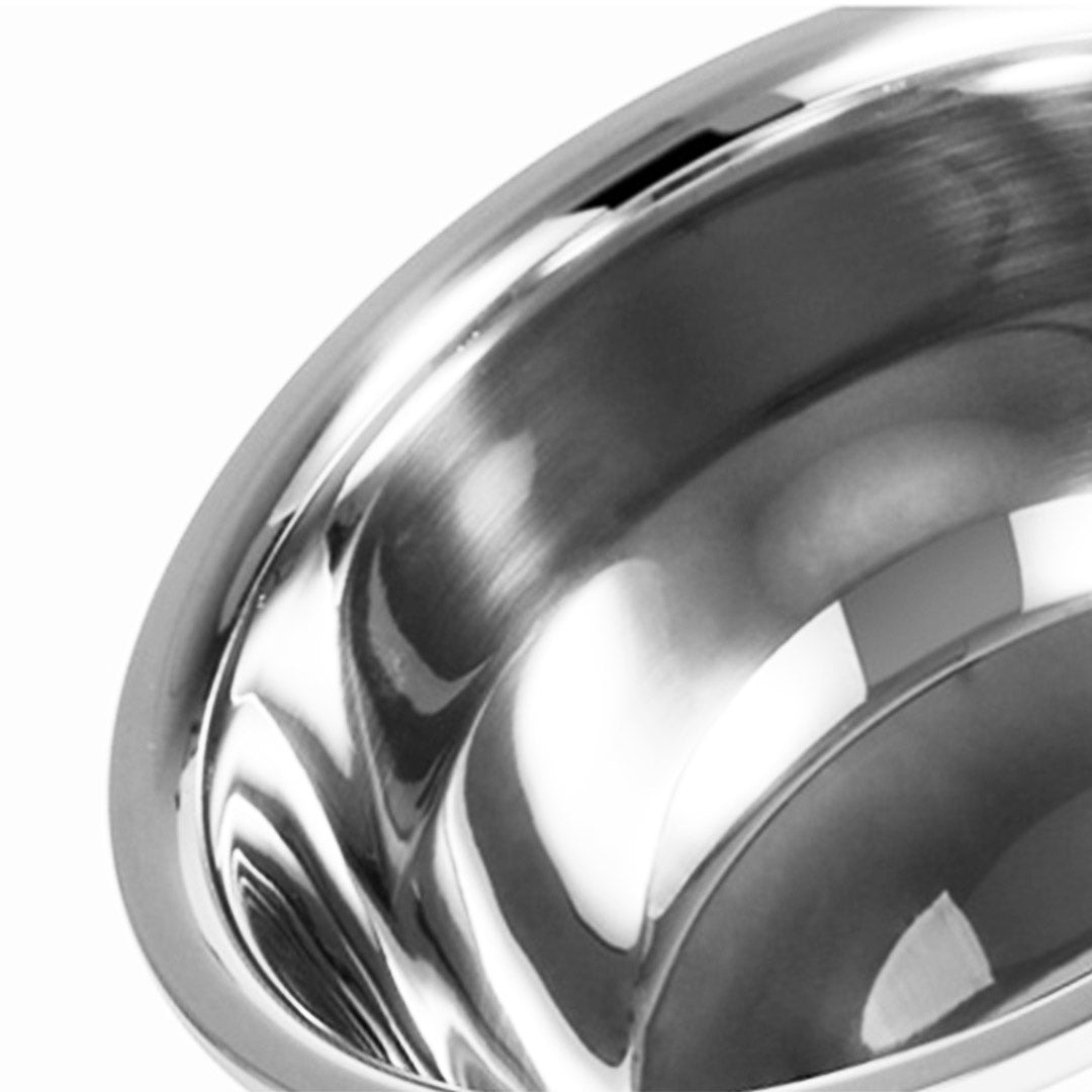 Premium 5Pcs Deepen Polished Stainless Steel Stackable Baking Washing Mixing Bowls Set Food Storage Basin - image10