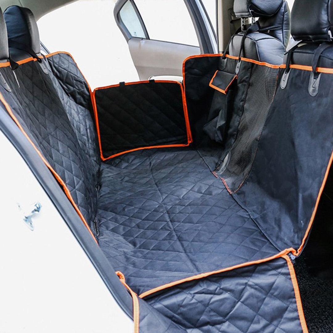 Premium 2X 600D Oxford Cloth Waterproof Dog Car Cover Back Seat Protector Hammock Pet Mat Black - image10