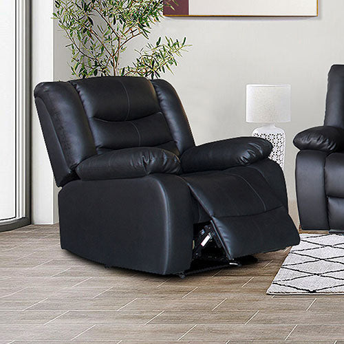 Recliner Pu Leather 1R Black - image1