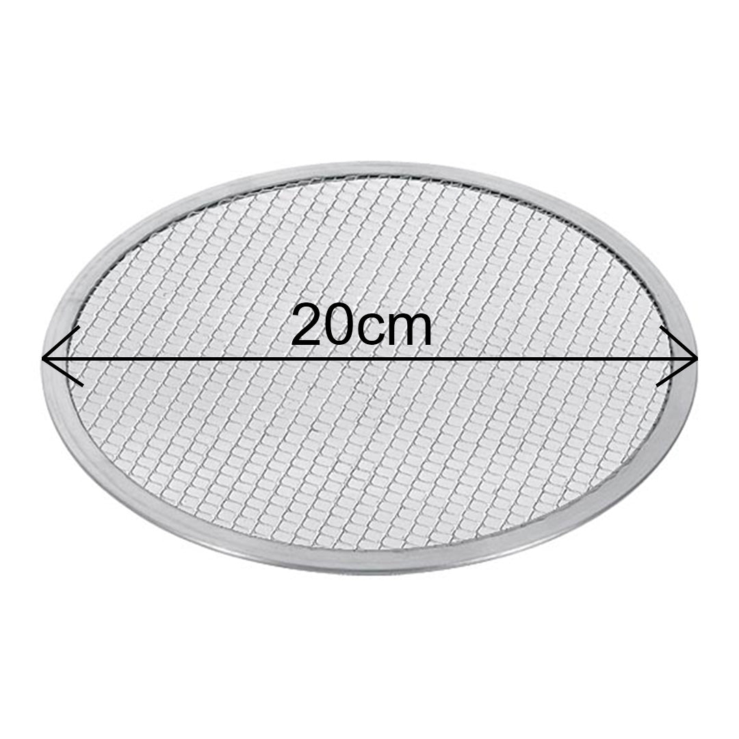 Premium 6X 8-inch Round Seamless Aluminium Nonstick Commercial Grade Pizza Screen Baking Pan - image11