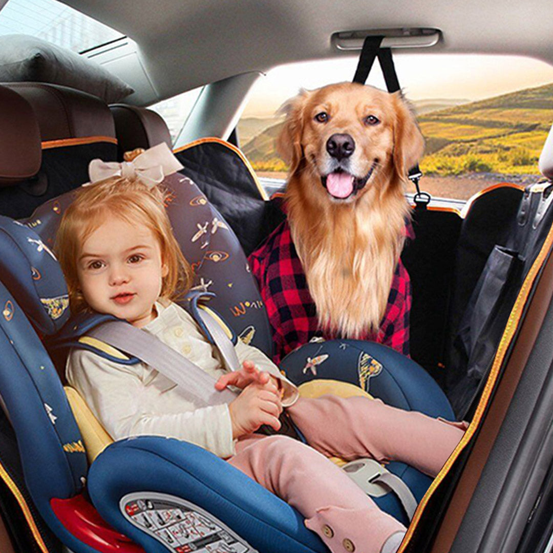 Premium 600D Oxford Cloth Waterproof Dog Car Cover Back Seat Protector Hammock Pet Mat Black - image12