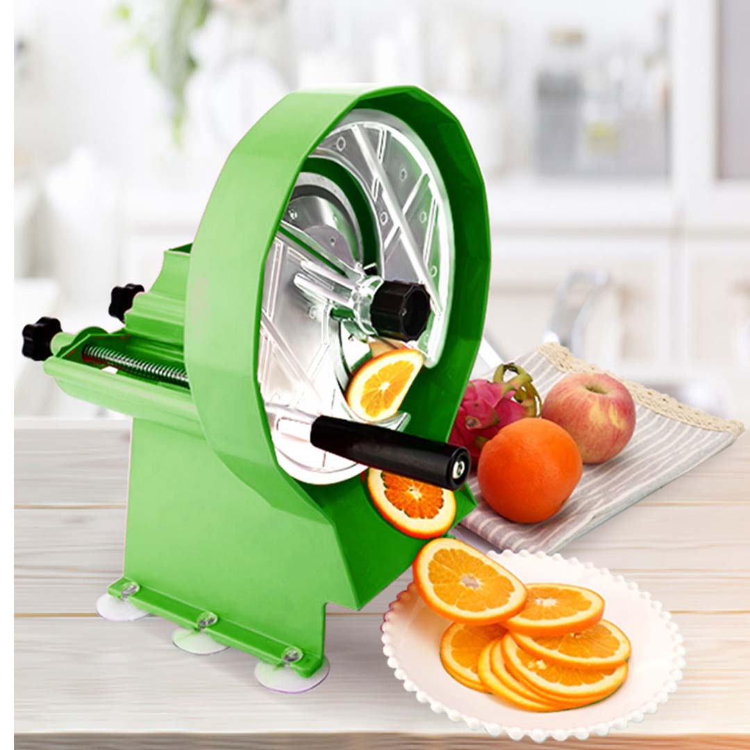 Premium Commercial Manual Vegetable Fruit Slicer Kitchen Cutter Machine Green - image12