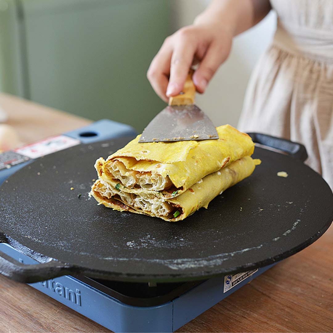 Premium Cast Iron Induction Crepes Pan Baking Cookie Pancake Pizza Bakeware - image12