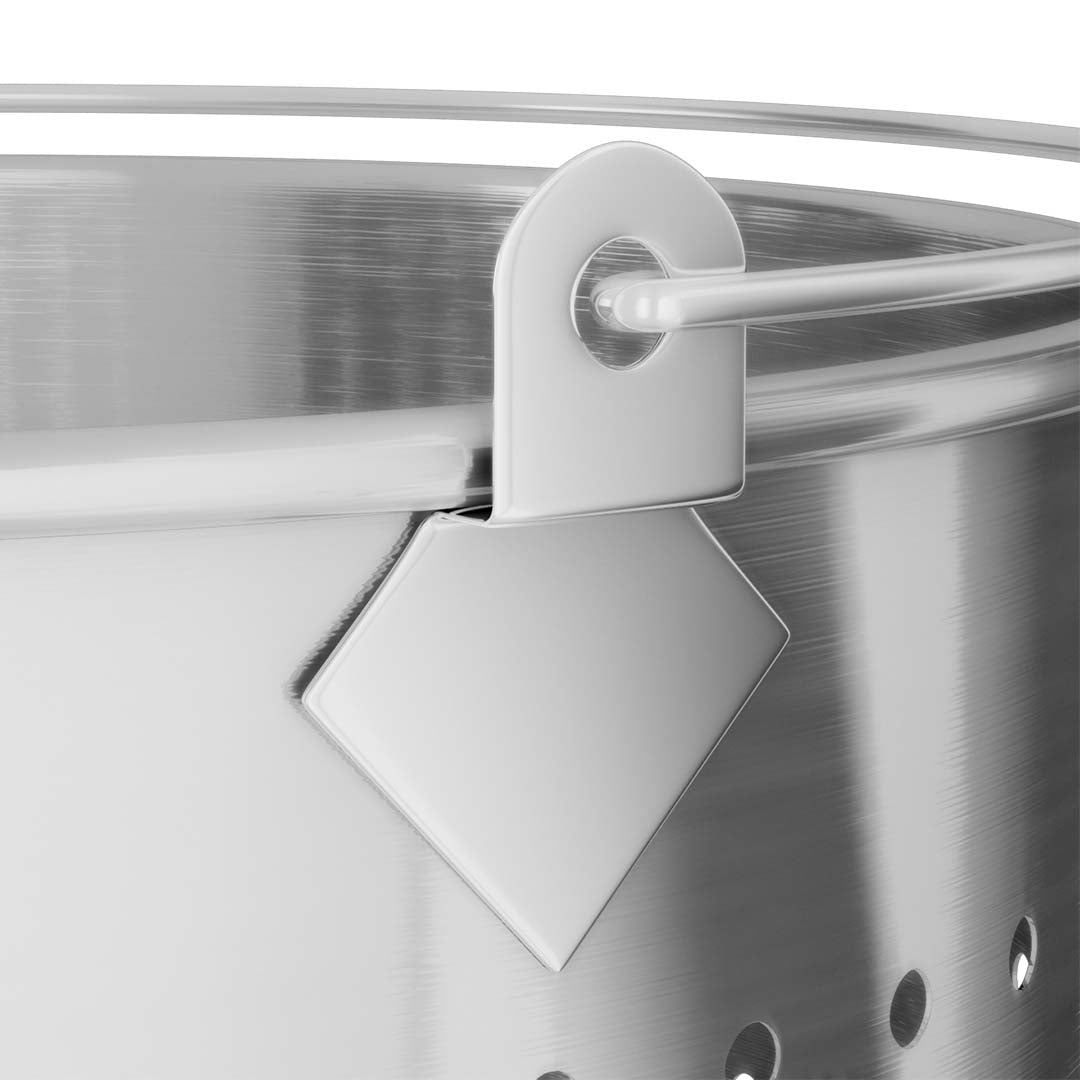 Premium 33L 18/10 Stainless Steel Stockpot with Perforated Stock pot Basket Pasta Strainer - image13