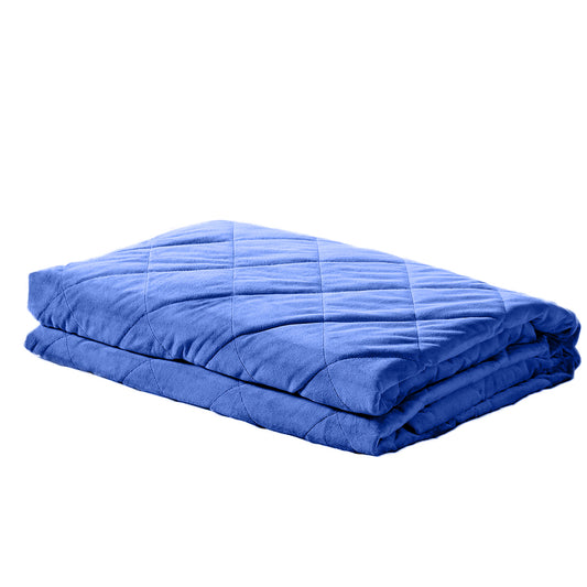 DreamZ 11KG Adults Size Anti Anxiety Weighted Blanket Gravity Blankets Blue - image1