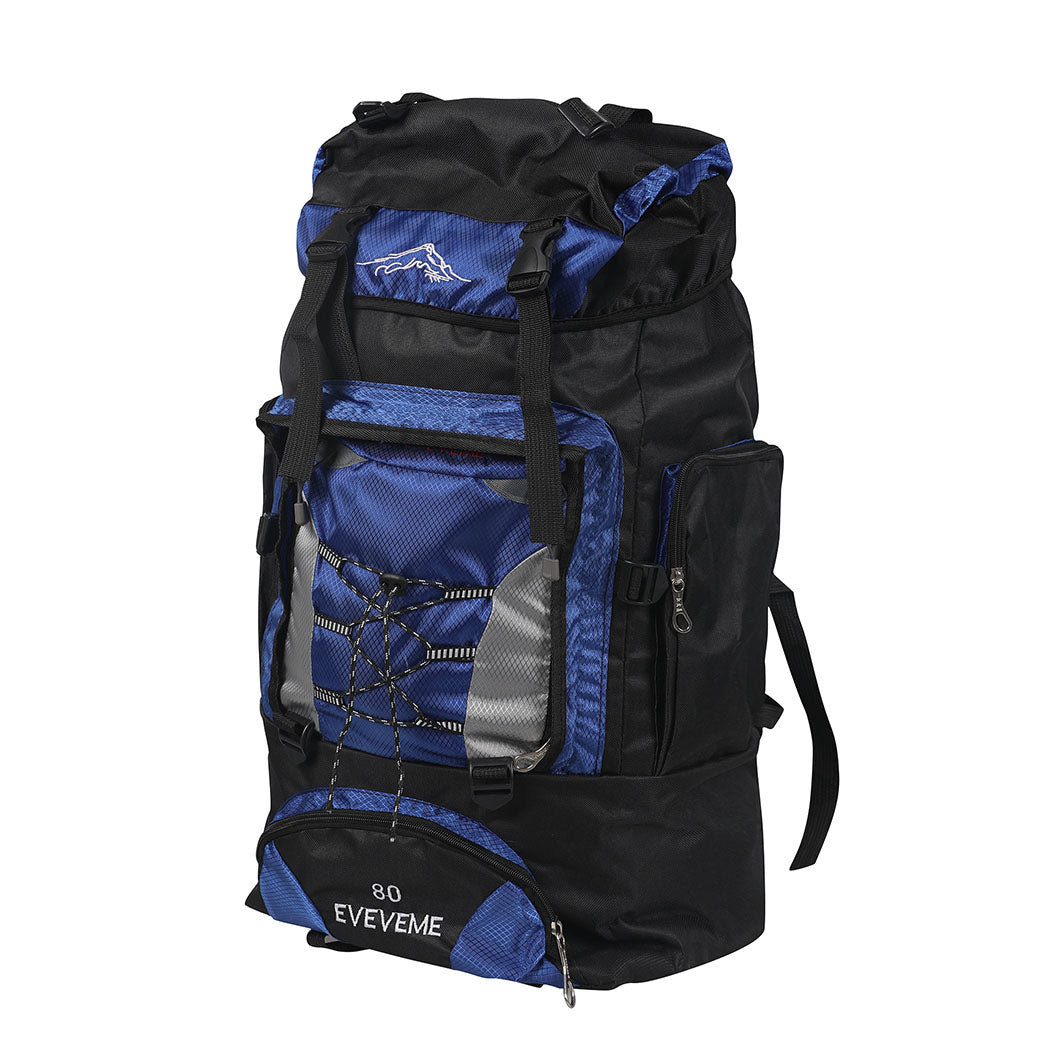 Military Backpack Tactical Hiking Camping Bag Rucksack Outdoor Trekking 80L - image1