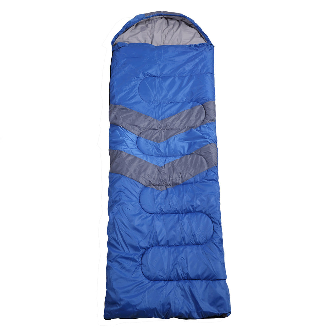 Mountview -20å¡C Outdoor Camping Thermal Sleeping Bag Envelope Tent Hiking Blue - image2