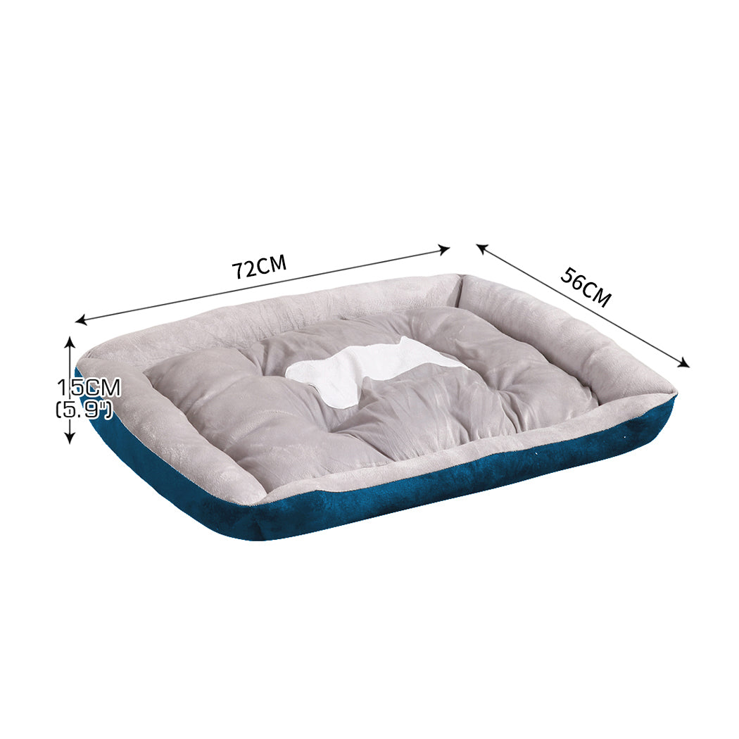 Pet Bed Dog Beds Bedding Mattress Mat Cushion Soft Pad Pads Mats M Navy - image3