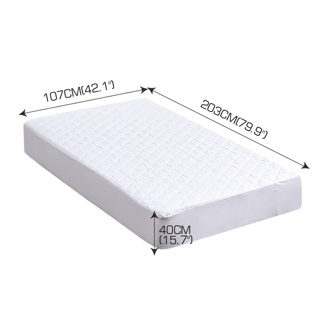 Fully Fitted Waterproof Microfiber Mattress Protector King Single Size - image3