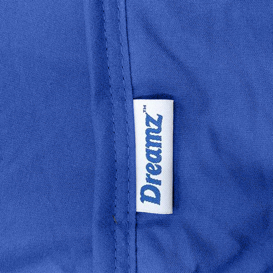 DreamZ 9KG Adults Size Anti Anxiety Weighted Blanket Gravity Blankets Royal Blue - image5