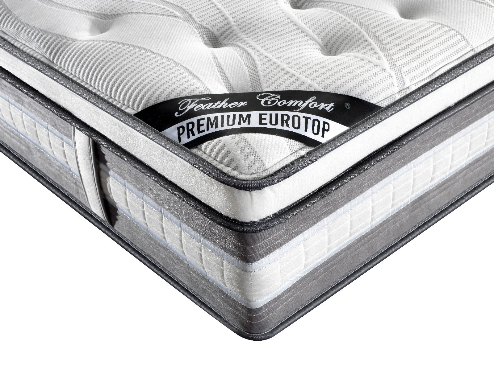 Mattress Euro Top Queen Size Pocket Spring Coil with Knitted Fabric Medium Firm 34cm Thick - image5