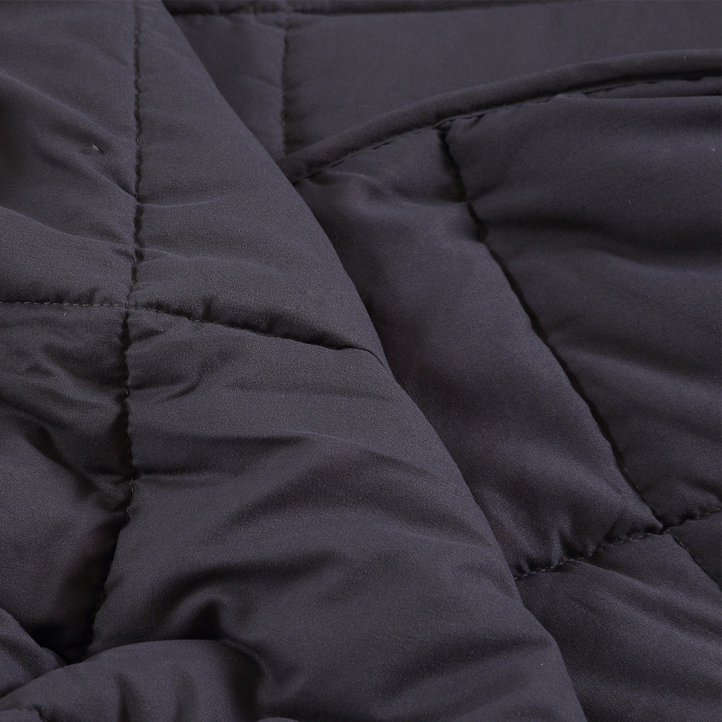 9KG Weighted Blanket Promote Deep Sleep Anti Anxiety Double Dark Grey - image6