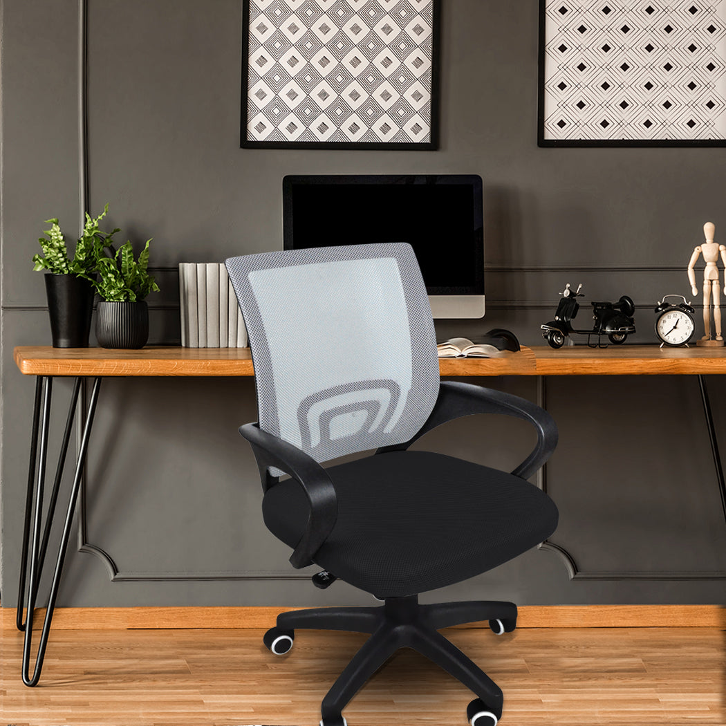 Office Chair Gaming Computer Chairs Mesh Executive Back Seating Study Seat Grey - image8