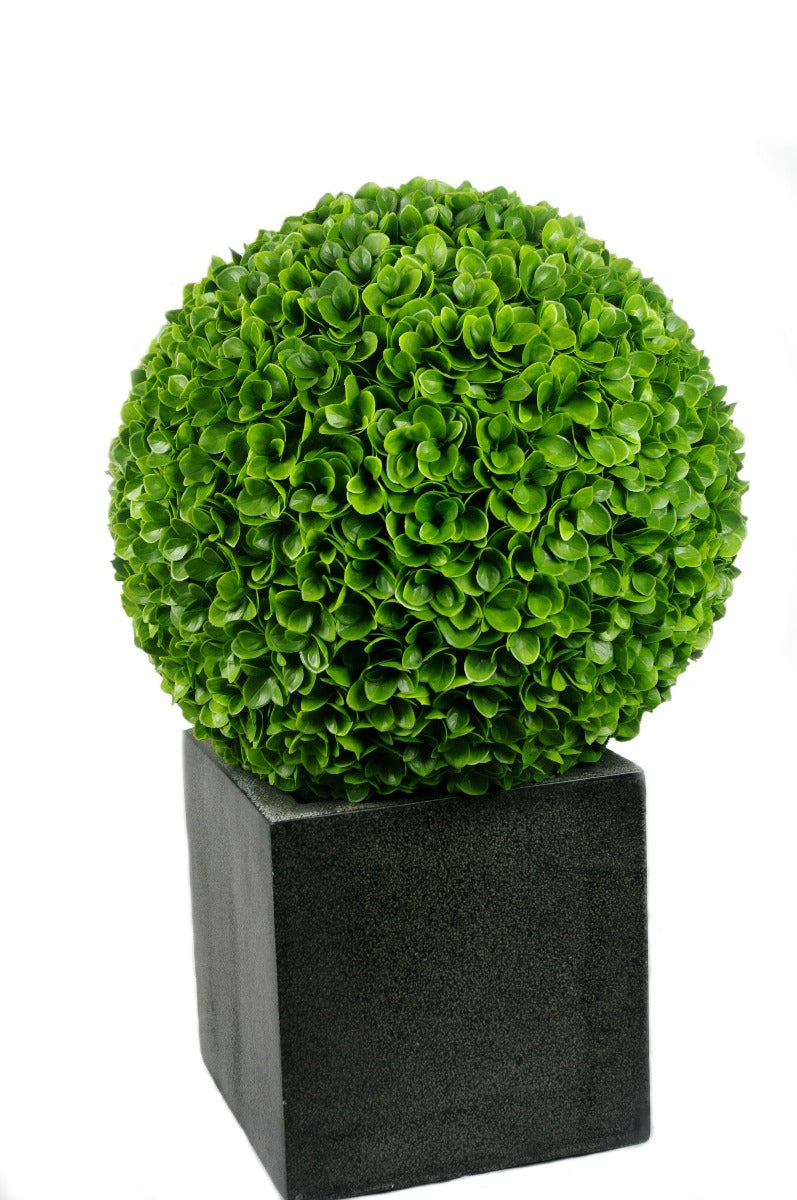 Large Clover Hedge Topiary Ball UV Resistant 48cm - image2