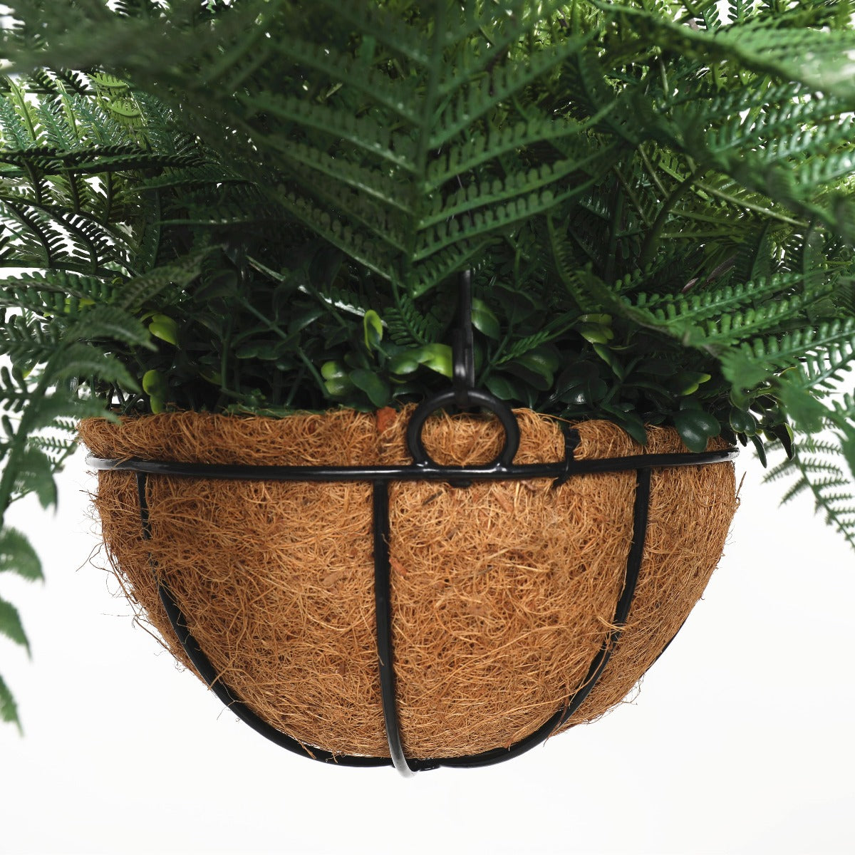 Potted Fern Hanging Basket (Fresh Green) UV Resistant 55cm - image2