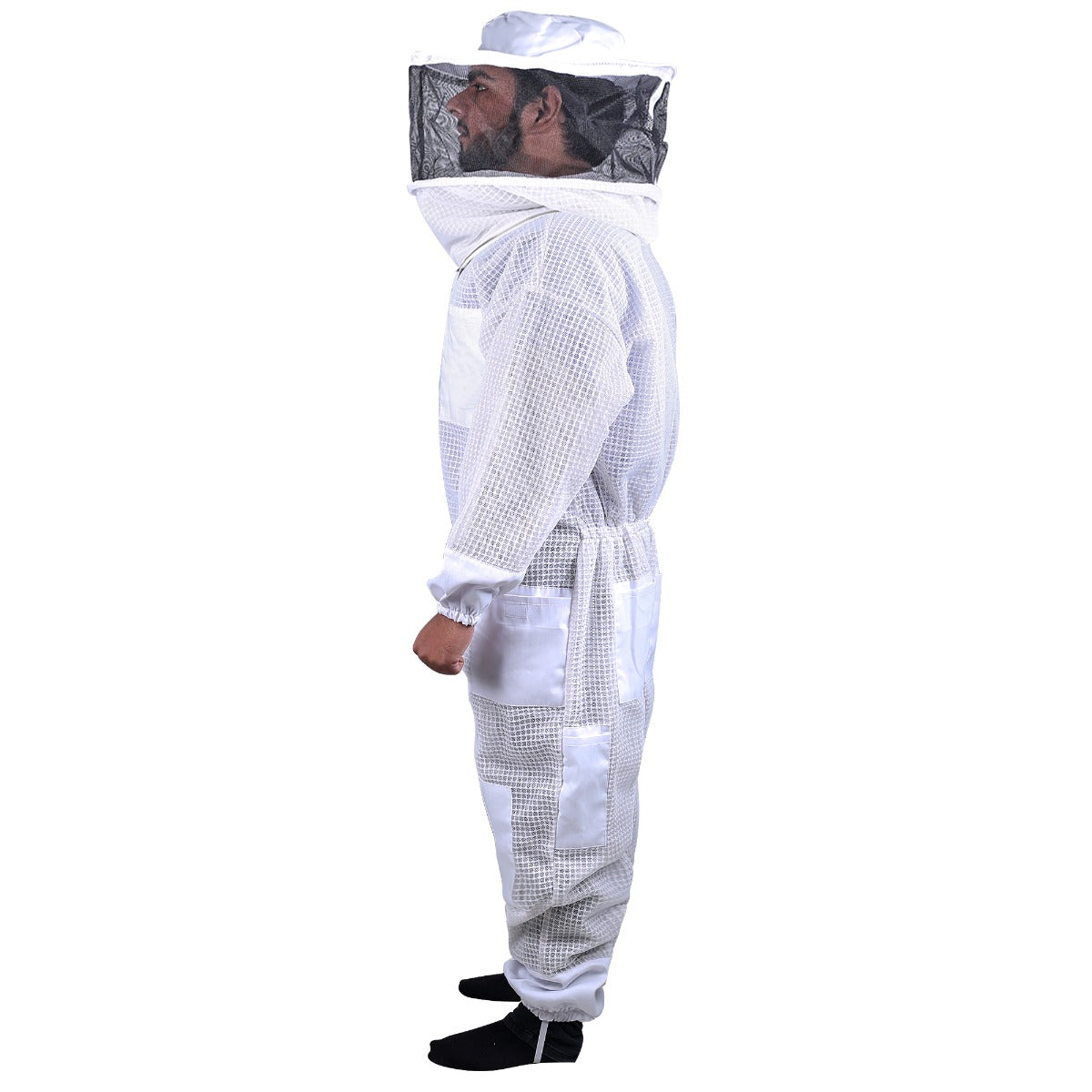 Full Suit 3 Layer Mesh Ultra Cool Ventilated Round Head Beekeeping Protective Gear SIZE M - image2