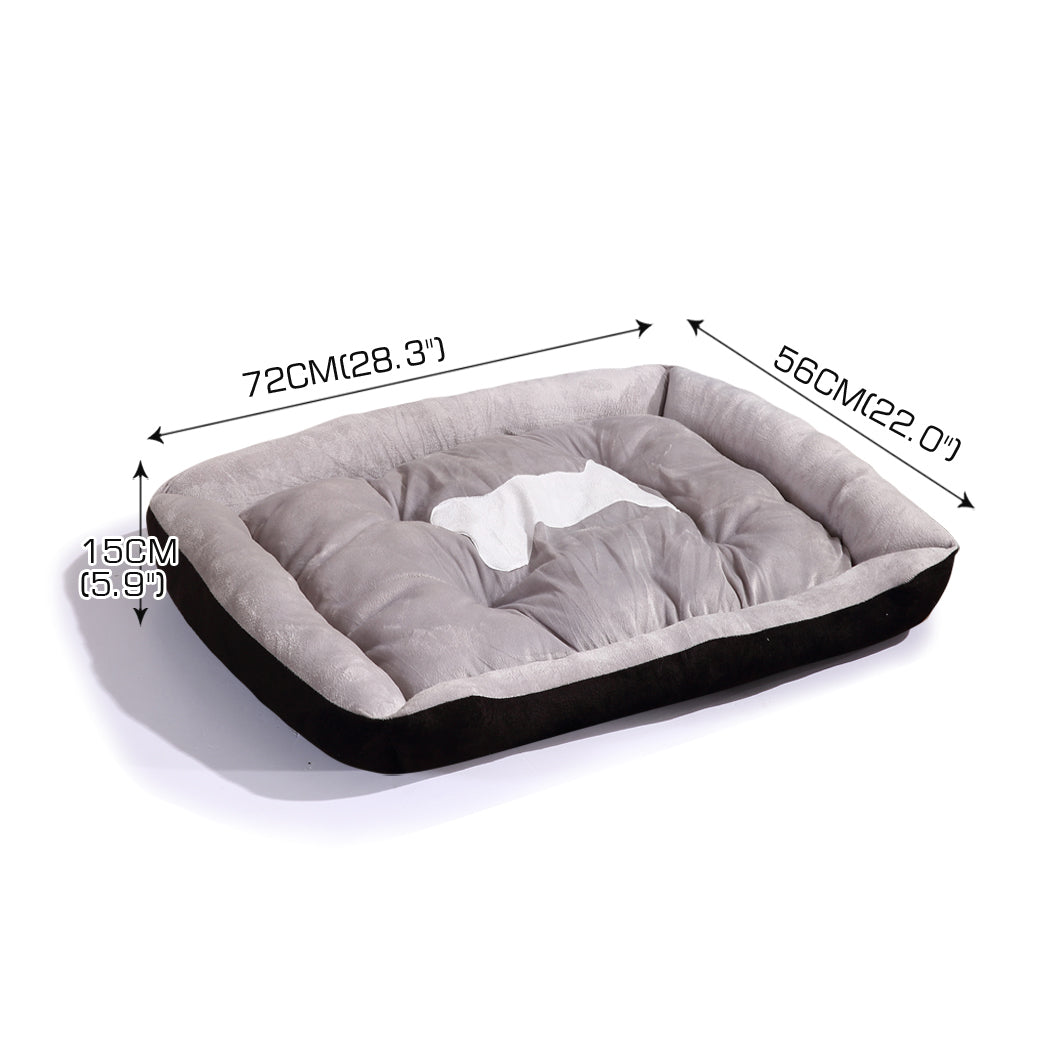 Pet Bed Dog Beds Bedding Mattress Mat Cushion Soft Pad Pads Mats M Black - image3
