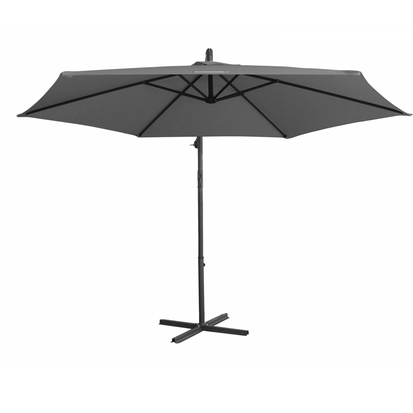 Milano Outdoor - Outdoor 3 Meter Hanging and Folding Umbrella - Charcoal - image4