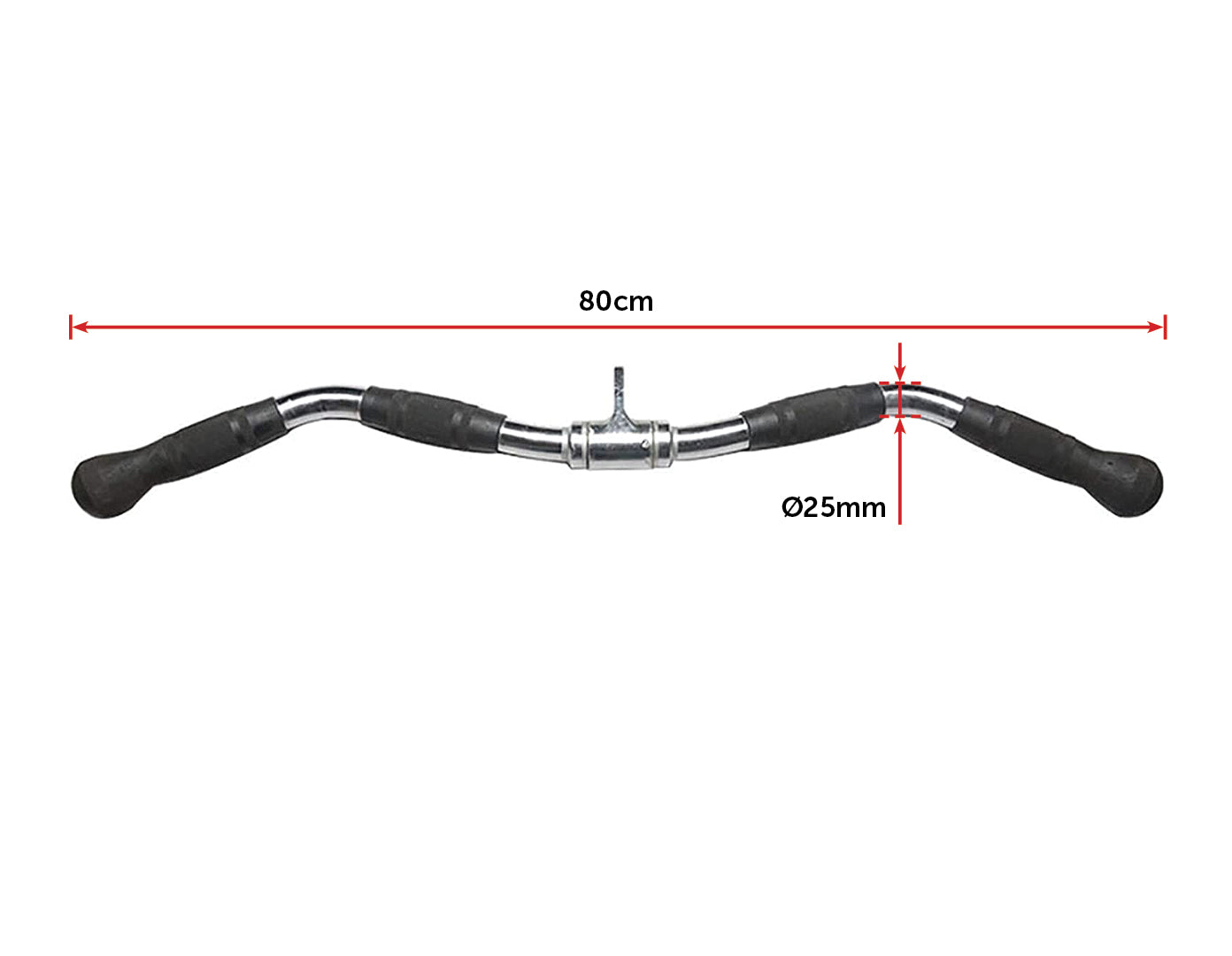 Randy & Travis Rubber-Coated Revolving Curl Row Bar Attachment - image2