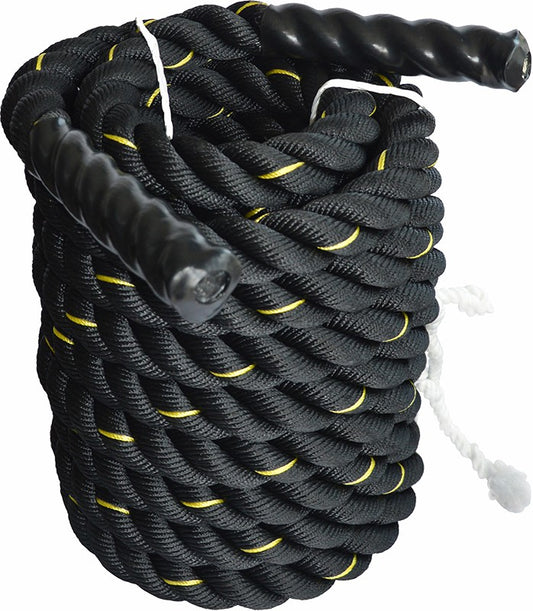 Battle Rope Dia 3.8cm x 9M length Poly Exercise Workout Strength Training - image1