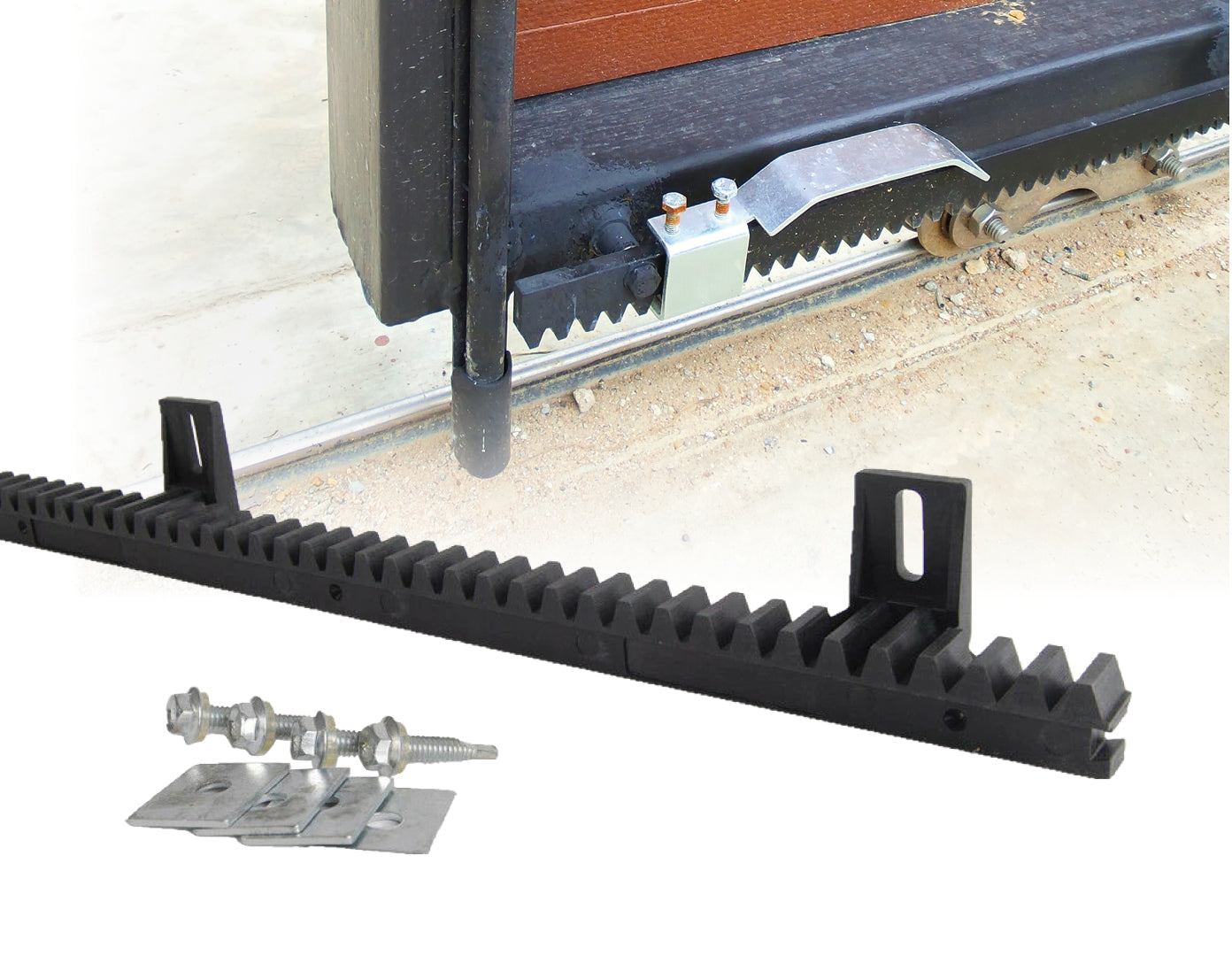 Sliding Gate Hardware Accessories Kit - 4m Gear Rack Track - image5