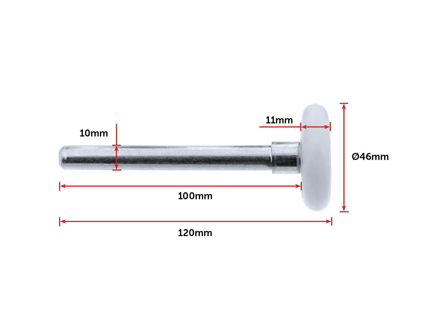 Garage Door Roller / Wheel / HEAVY DUTY 13 Ball SEALED Bearing 12 Pack - image2