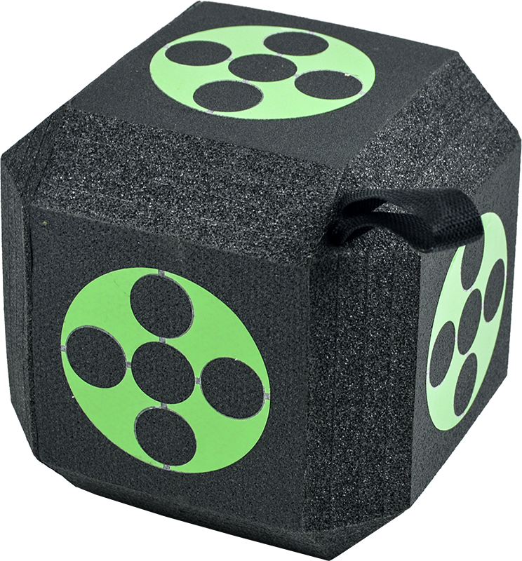 Archery 3D Dice Target Cube Reusable 18 Sides 23CM Self Healing XPE Foam Target - image1