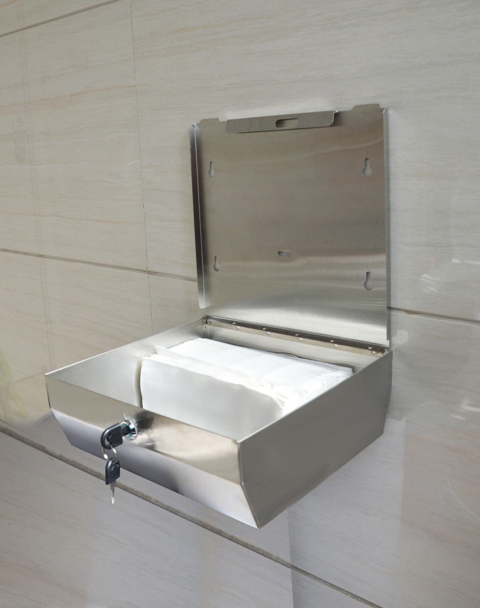 304 Stainless Steel Hand Paper Towel Dispenser Holder Toilet Heavy Duty - image4