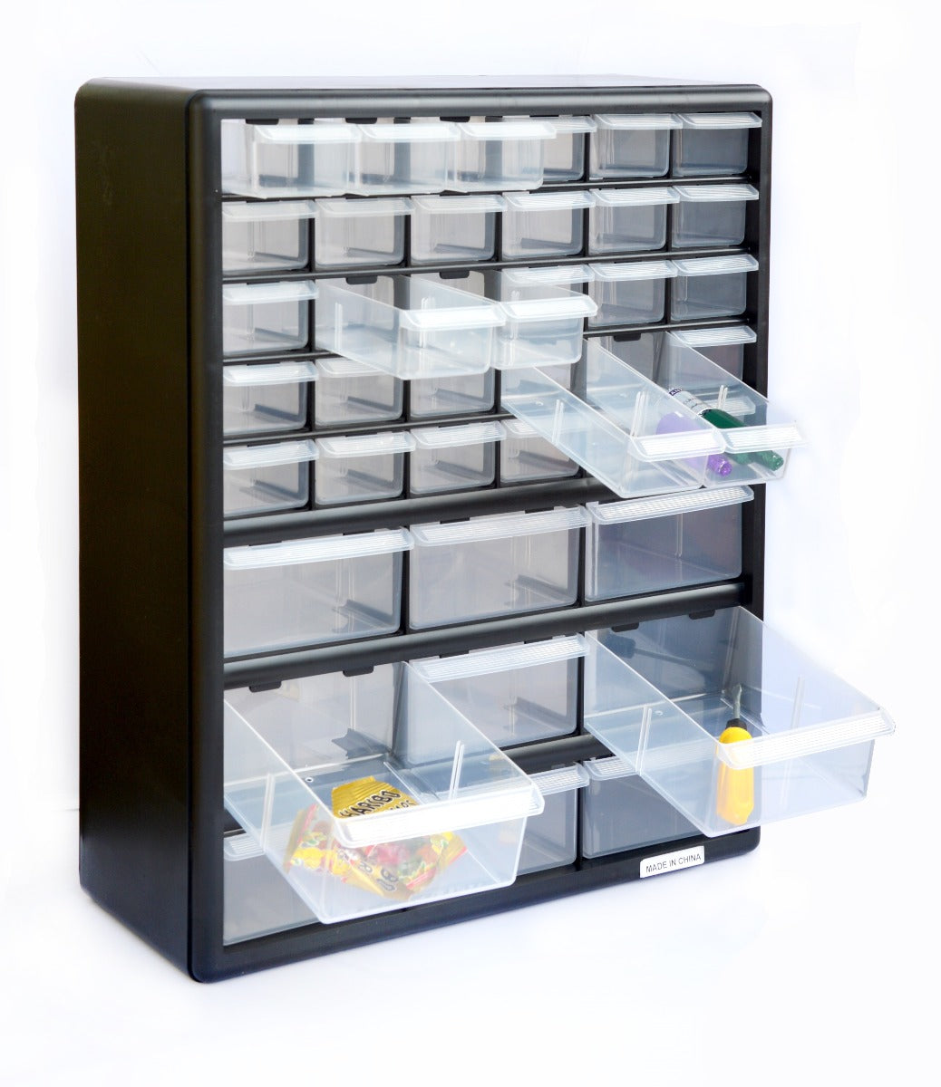 Storage Cabinet Drawers 39 Plastic Tool Box Containers Organiser Cupboard - image3