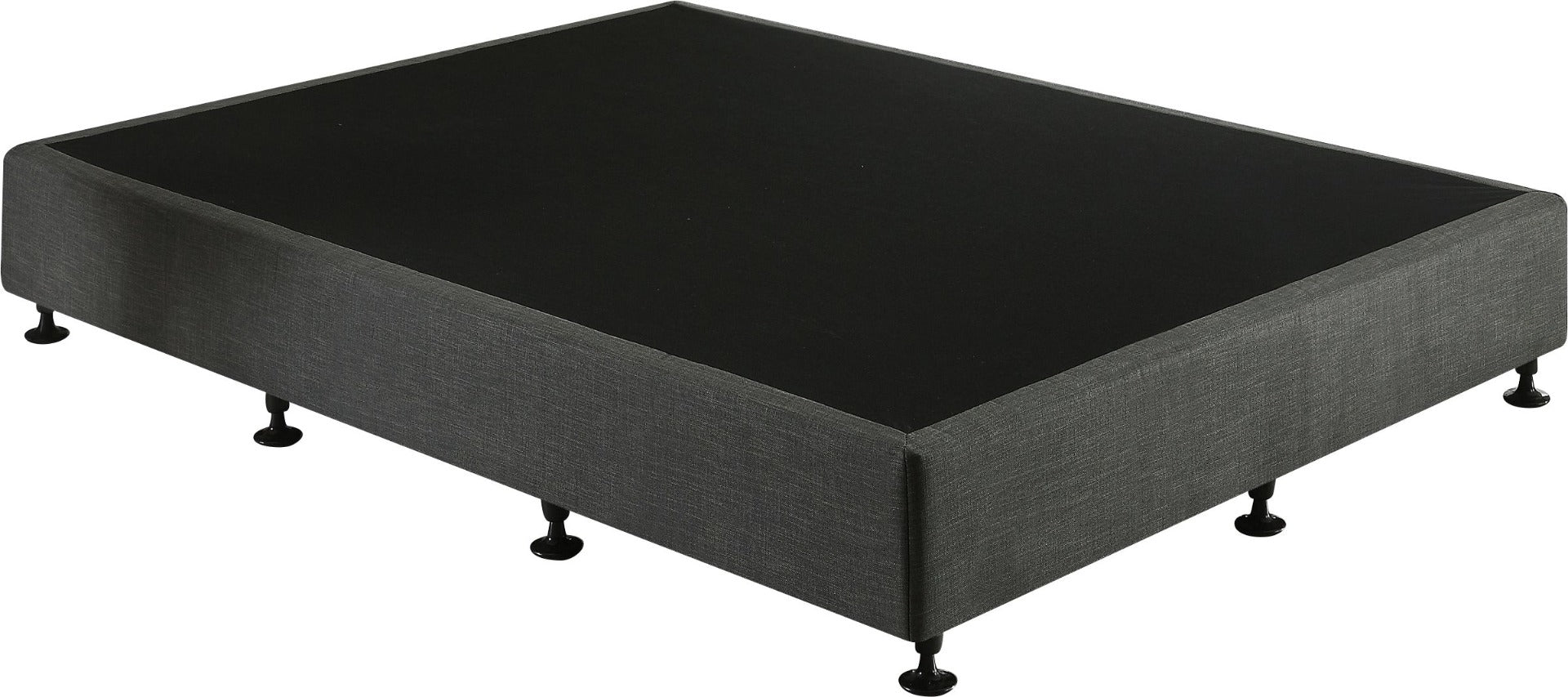 Queen Ensemble Bed Base Platinum Graphite Linen Fabric - image6