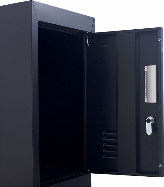 4-digit Combination Lock 4 Door Locker for Office Gym Black - image8