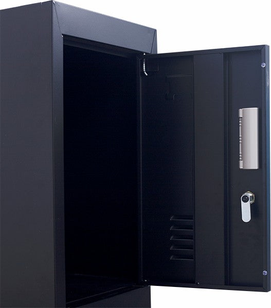 Standard Lock 6-Door Locker for Office Gym Shed School Home Storage Black - image7