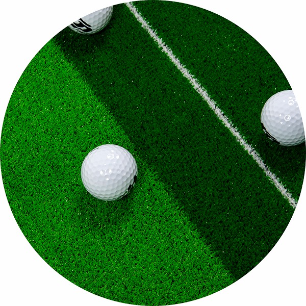 Indoor Practice Putting Green 2.5m Mat Inclined Ball Return Fake Grass 2 Holes - image6