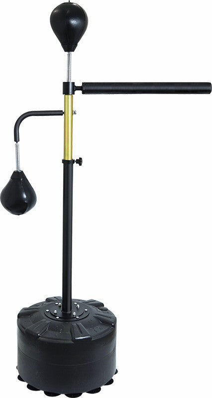 Free Standing Punching Bag Speedball Boxing Reflex Training Target Dummy Gym Black - image5