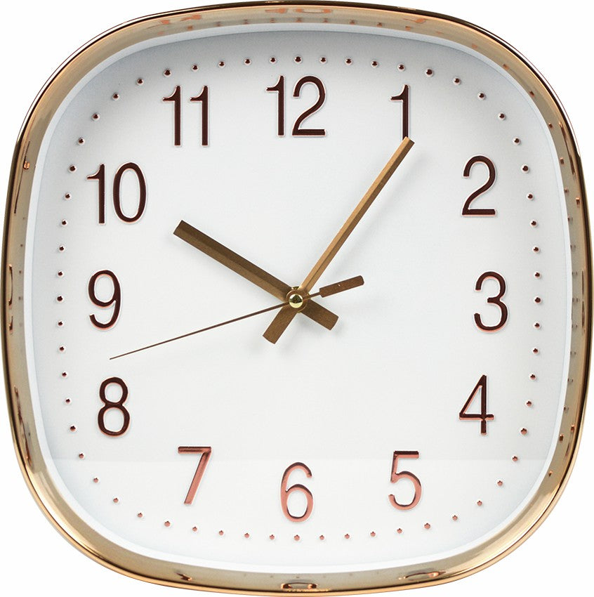 Modern Wall Clock Silent Non-Ticking Quartz Battery Operated Gold - image1