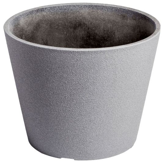 Rendered Grey Planter Pot 25cm - image1