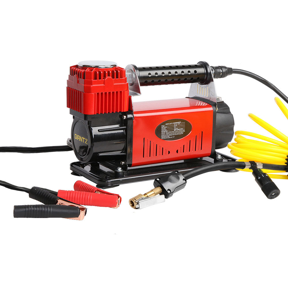 12V Portable Air Compressor - Red - image1