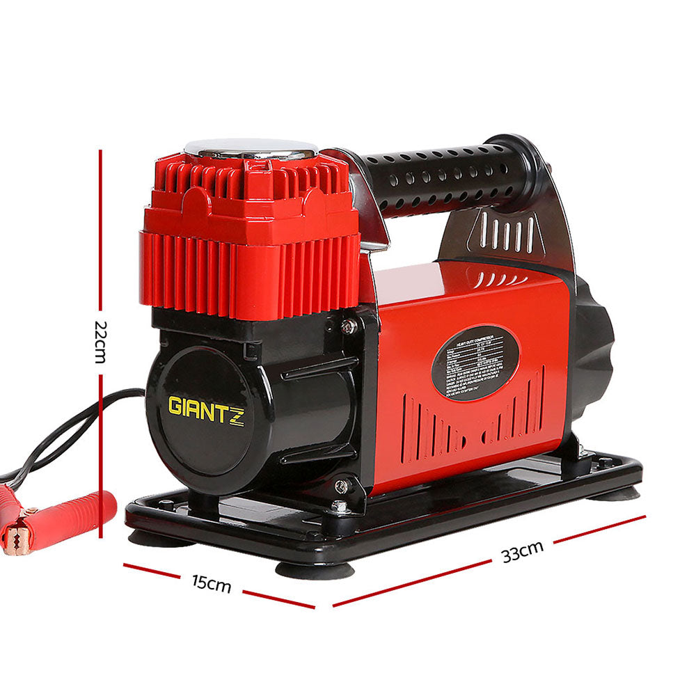 12V Portable Air Compressor - Red - image2