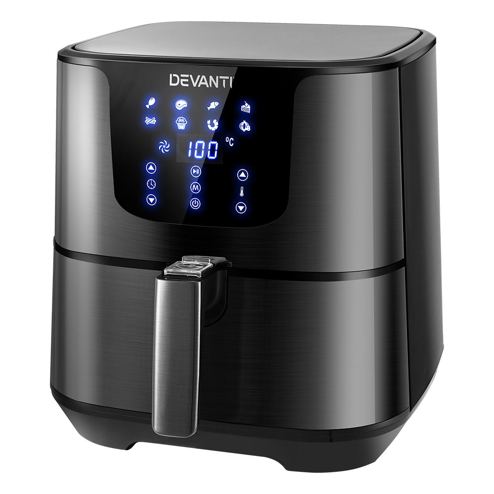 Air Fryer 7L LCD Fryers Oven Airfryer Kitchen Healthy Cooker Stainless Steel - image3