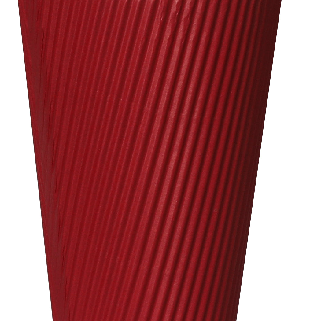 500 Pcs 8oz Disposable Takeaway Coffee Paper Cups Triple Wall Take Away w Lids - image4