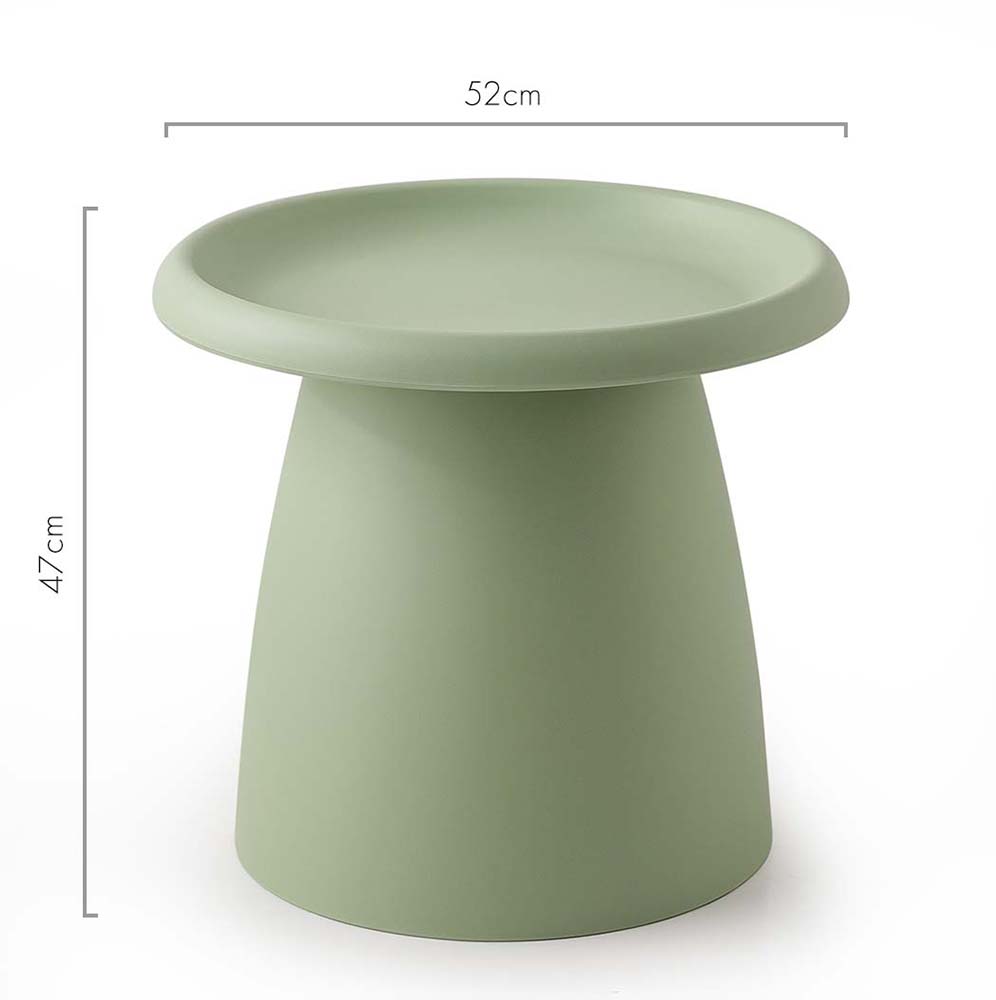 Coffee Table Mushroom Nordic Round Small Side Table 50CM Green - image2